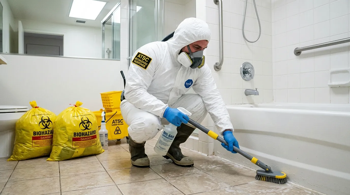 Decontamination equipment deployed for Blood Cleanup in Chickasaw